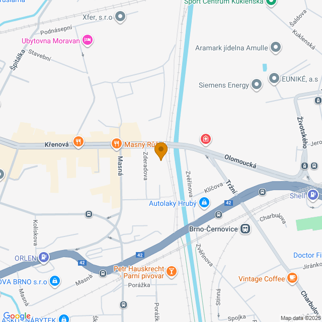 Obrázek mapy, kde se nachází škola